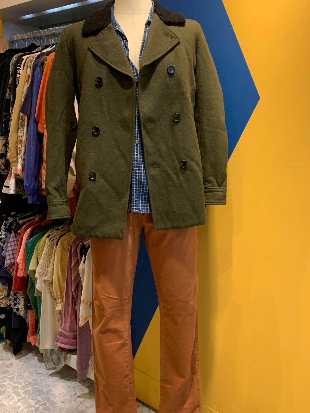 Calça terracota masculina