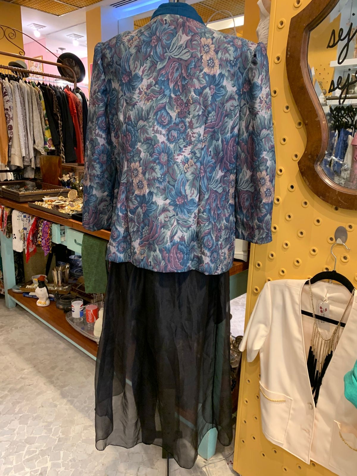 Blazer vintage azul marinho