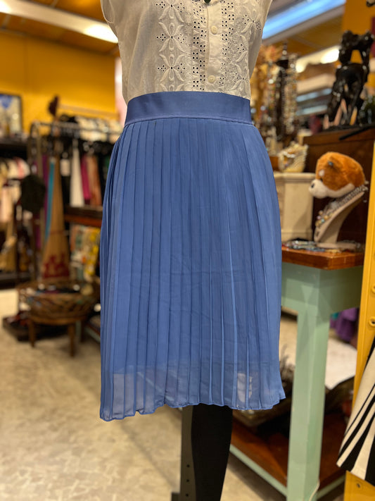 Saia Azul plissada Adidas