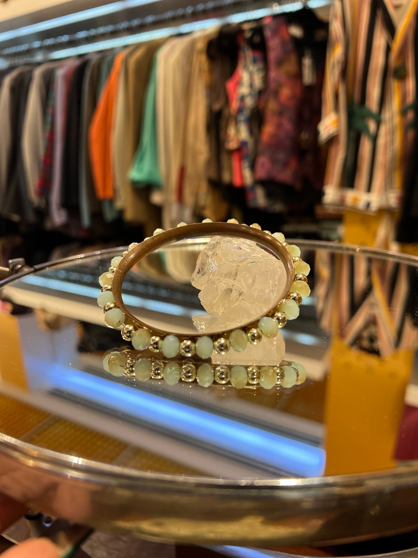 Pulseira com pedras turquesa
