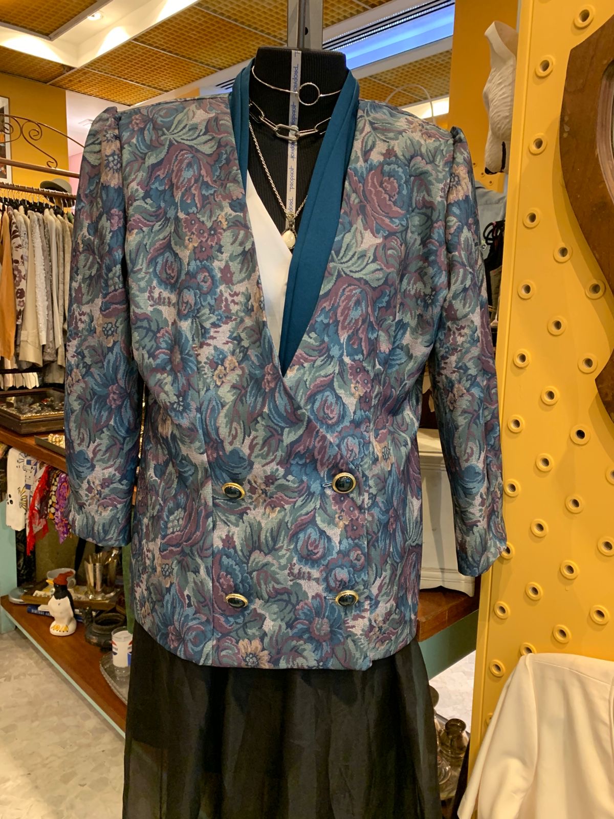 Blazer vintage azul marinho