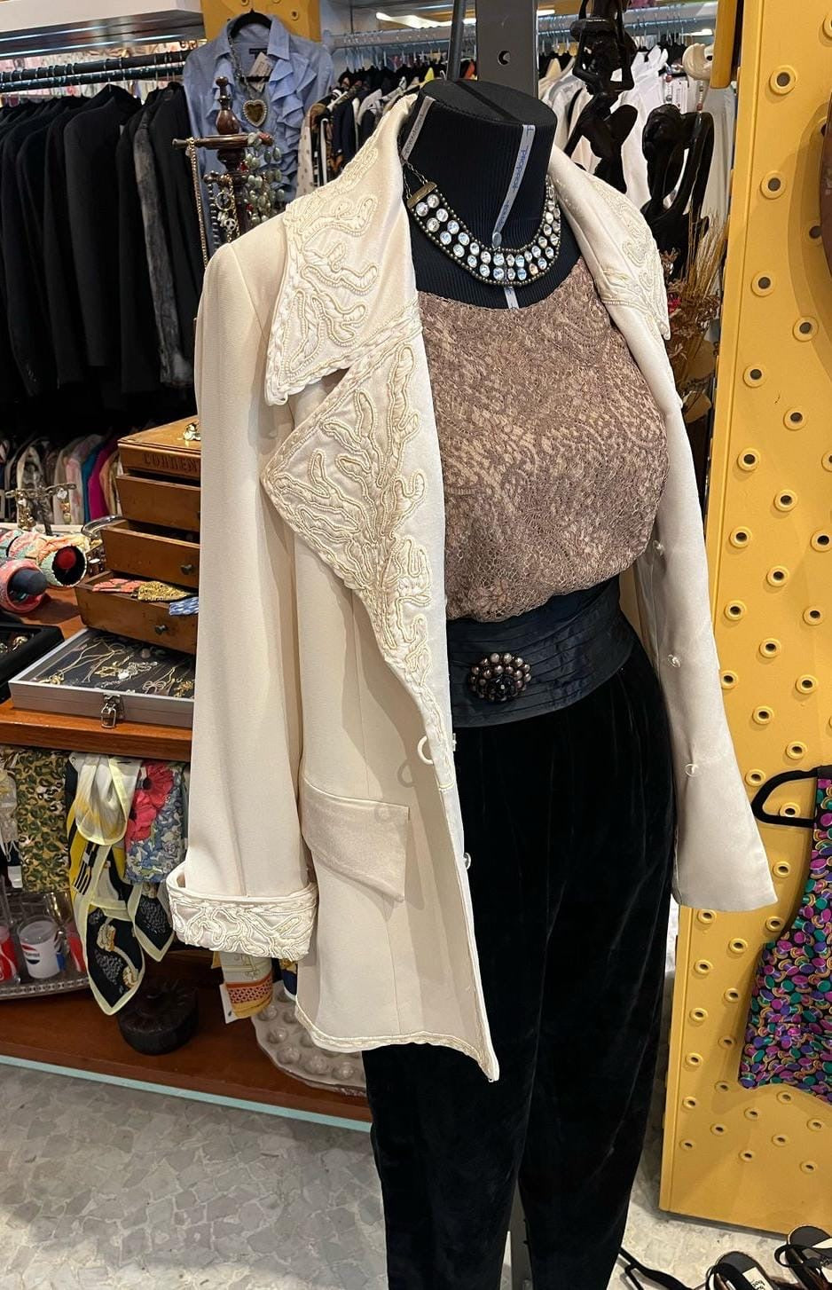 Maxi colar de strass