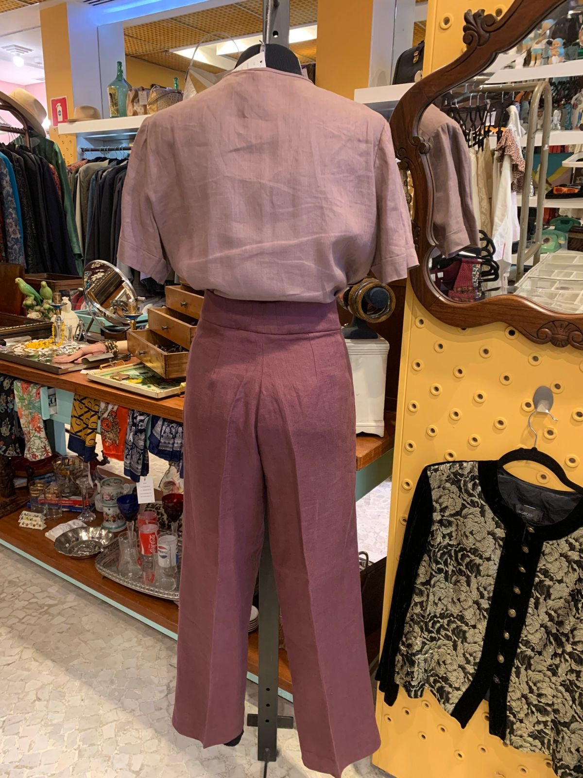 Blusa de linho rose