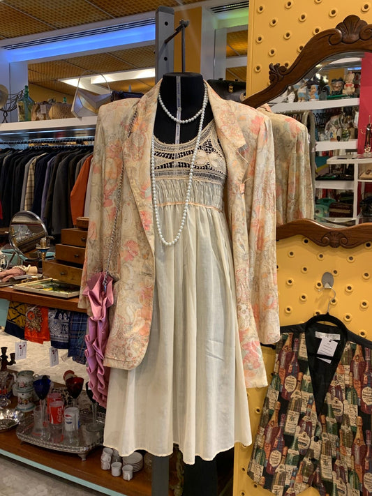 Casaco vintage florido