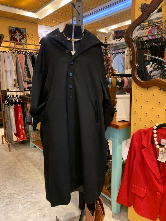 Casaco de lã preto GLÓRIA COELHO