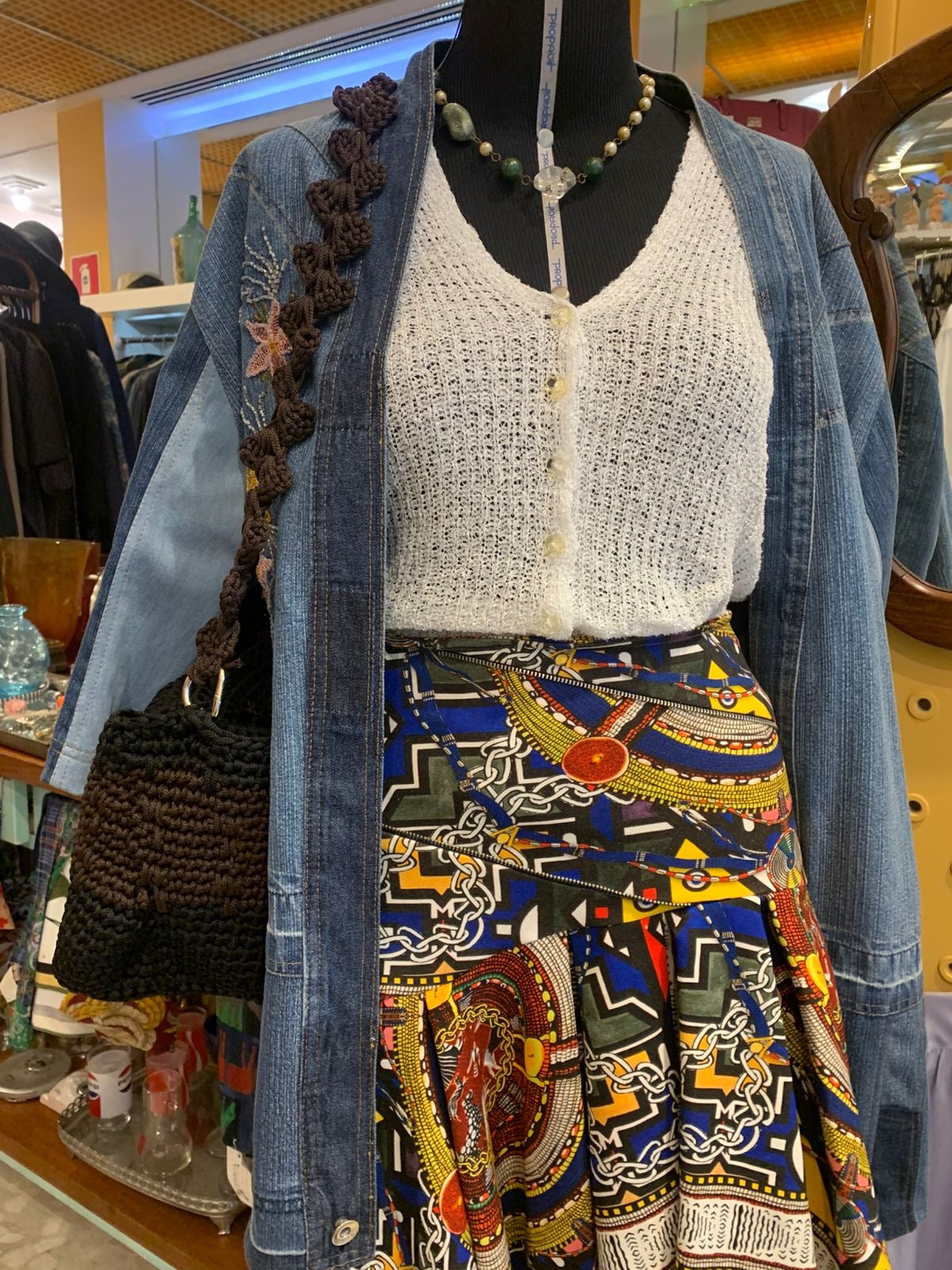 Blusa branca fresquinha