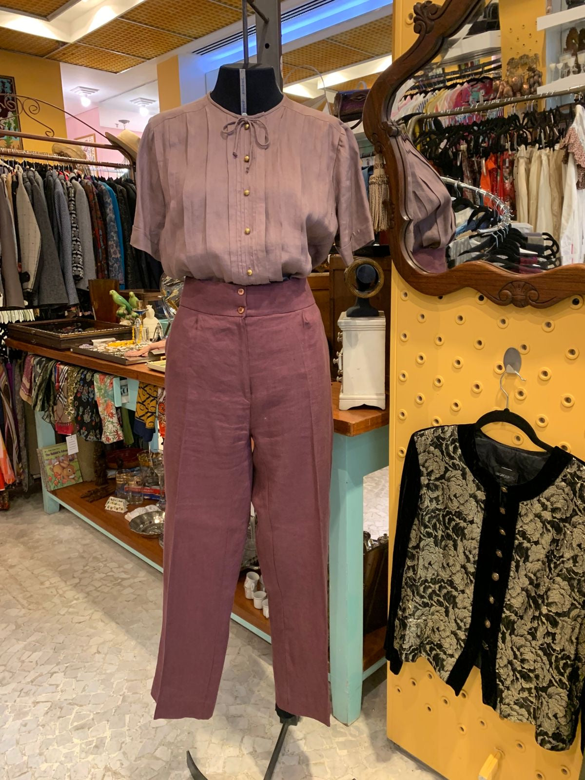 Blusa de linho rose