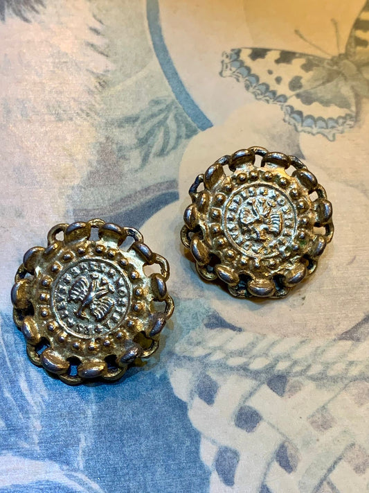 Brinco de pressão medalha antiga