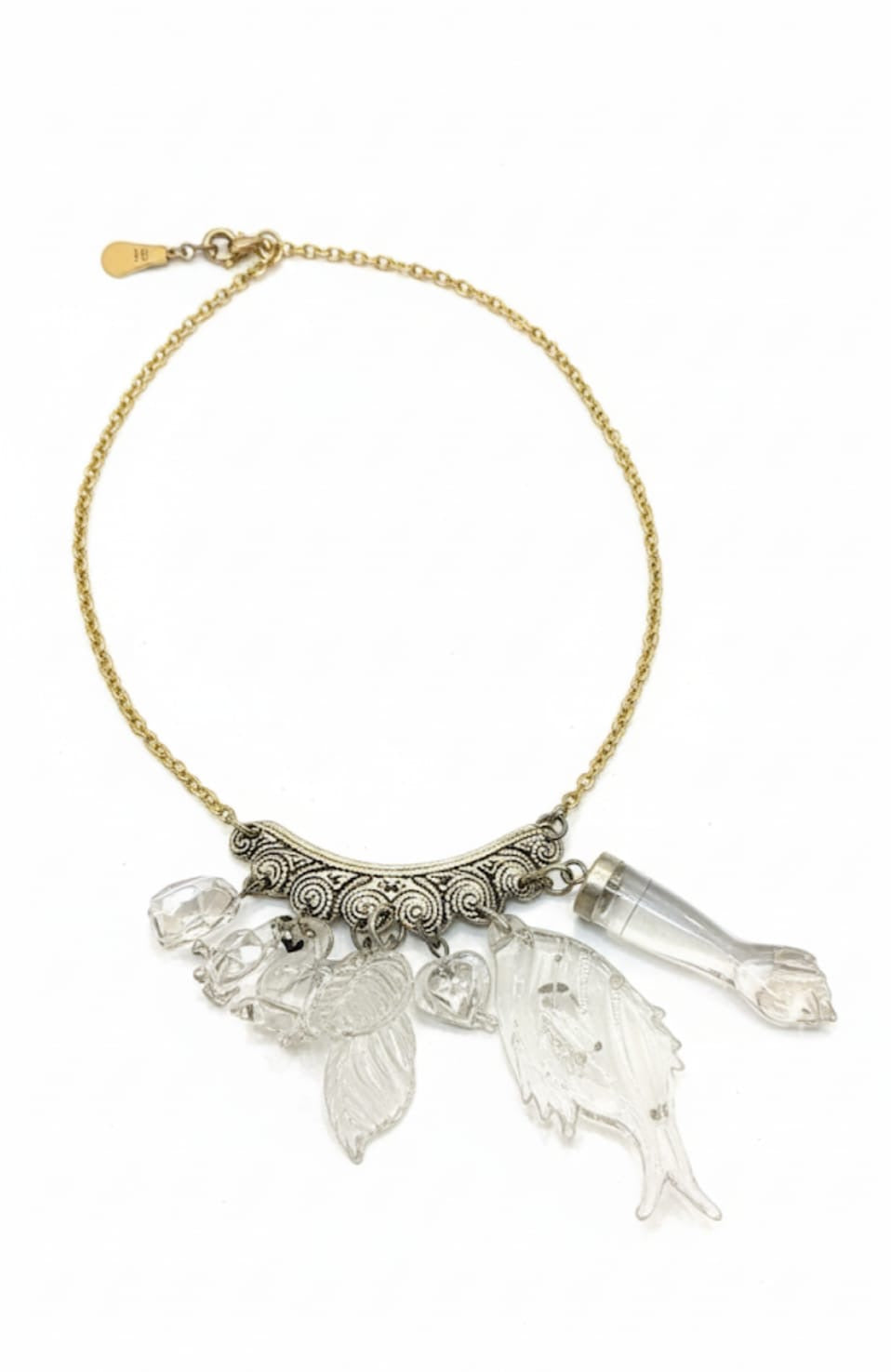 Colar patuá transparente