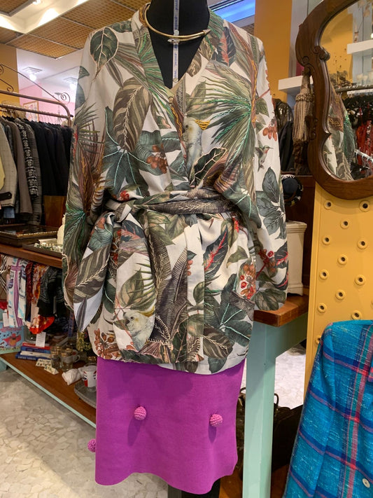 Kimono estampa selva