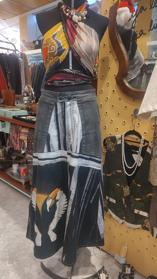 Saia upcycling cinza