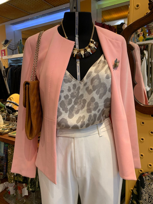 Blusa de alça fina onça