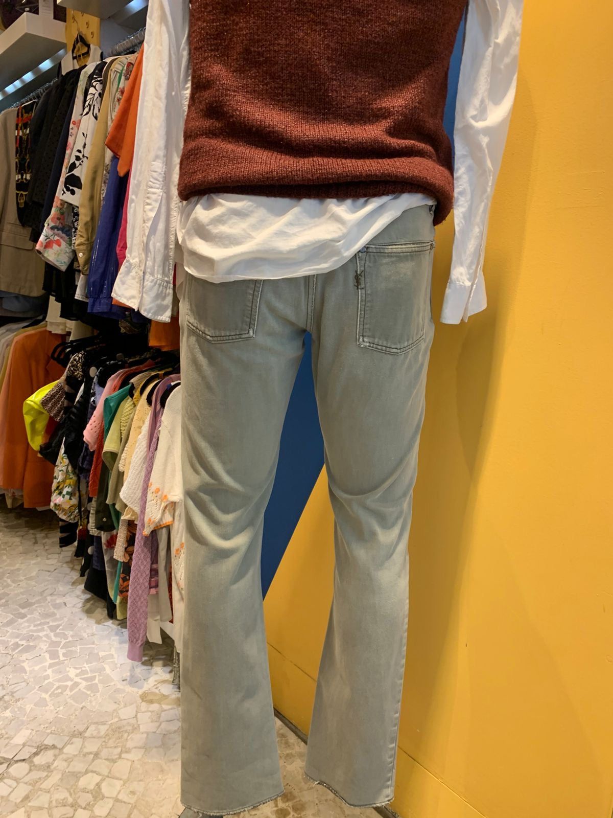 Calça YSL cinza