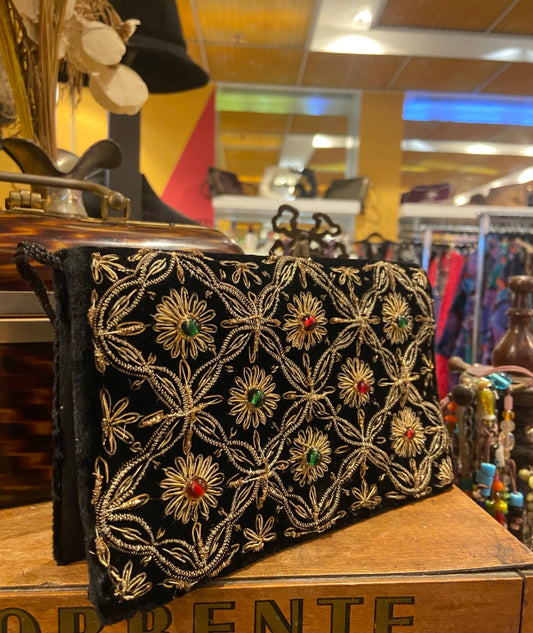 Bolsa Preta Veludo